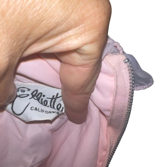 Miss Elliette California Vintage Womens Dress Size Small Pink Chiffon Tiered - Picture 8 of 16